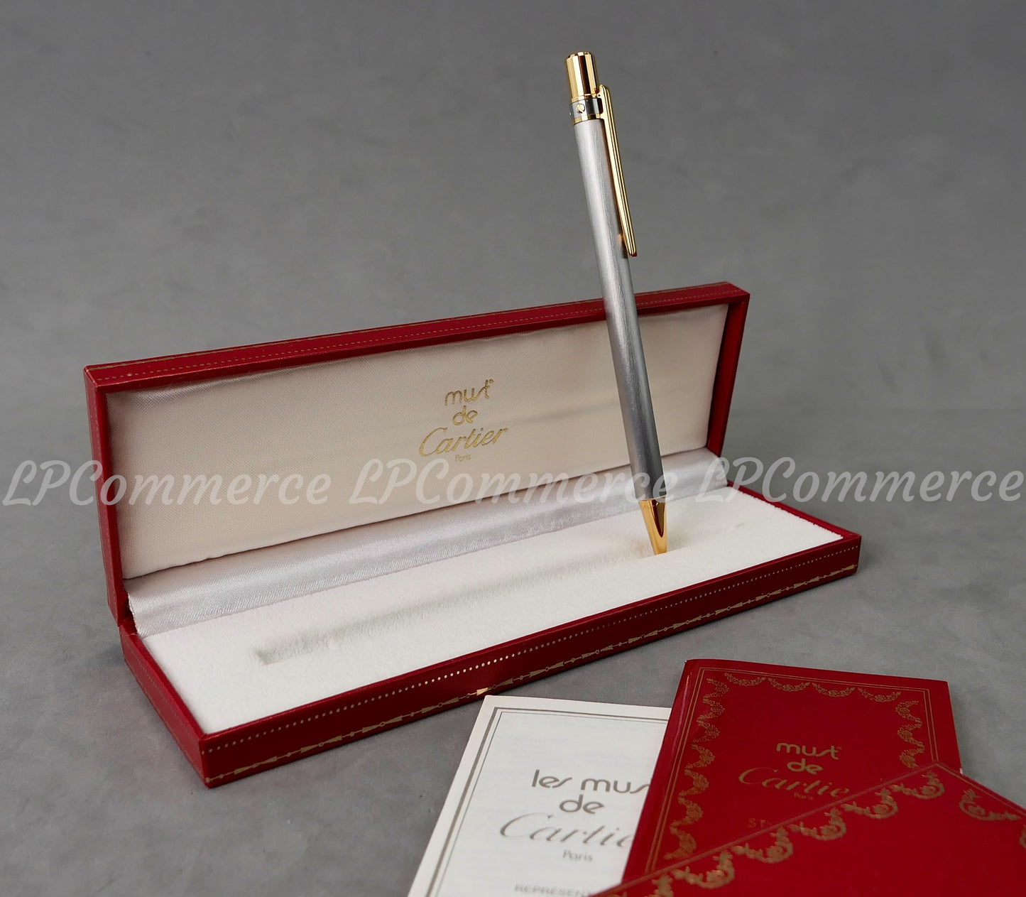 Penna Cartier Santos a sfera Ballpoint box vintage rare