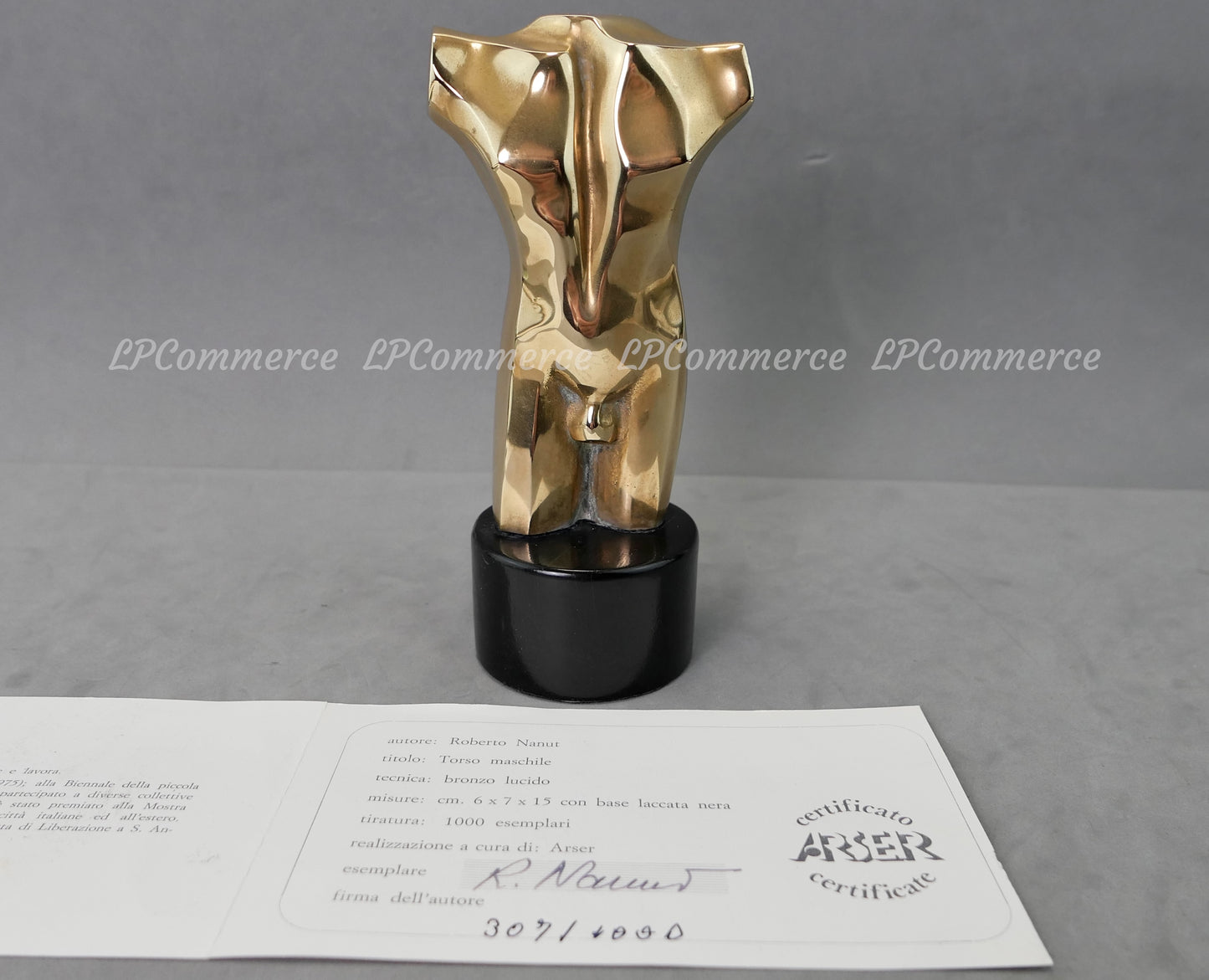 N. 2 Scultura Roberto Nanut 1000 esemplari Torso femminile e maschile bronzo