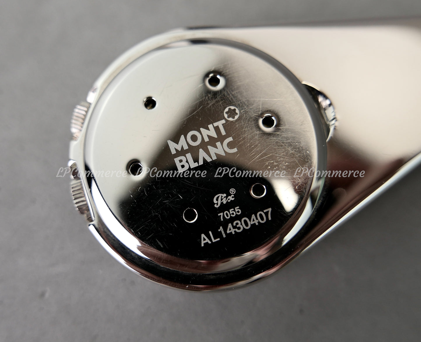 Orologio sveglia Montblanc travel clock alarm quartz watch lente ingrandimento