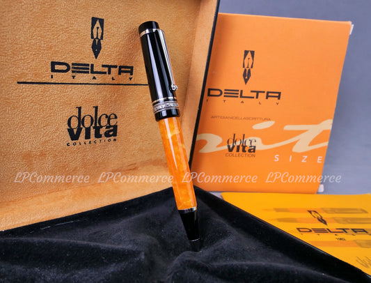 Penna sfera Delta Dolcevita Argento 925 Medium sfera Ballpoint pen NOS silver