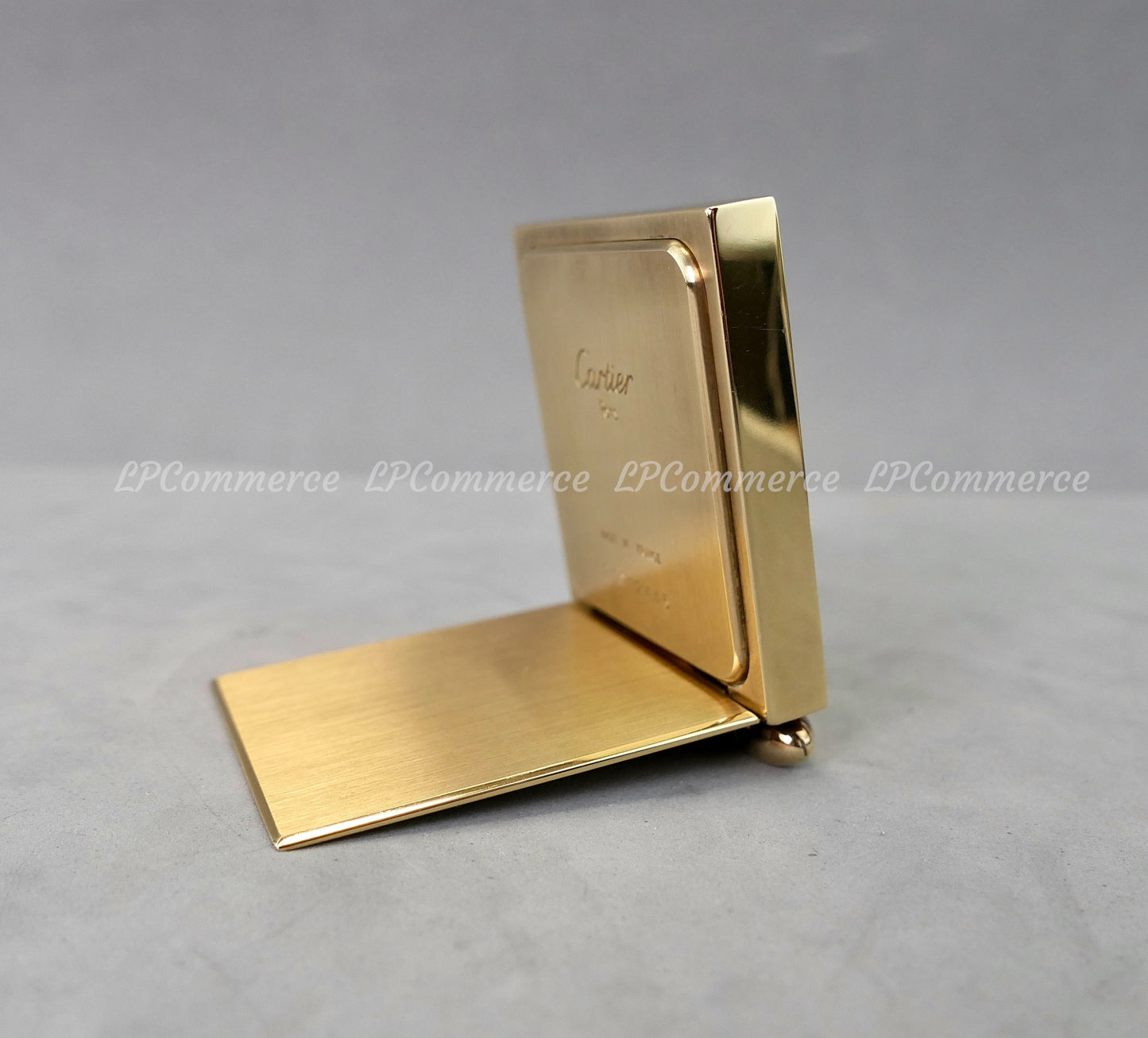 Portafoto Cartier ottone anni 80 cornice foto photo frame astuccio scatola
