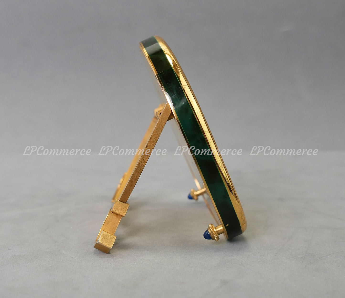 Portafoto Cartier malachite cornice foto photo frame