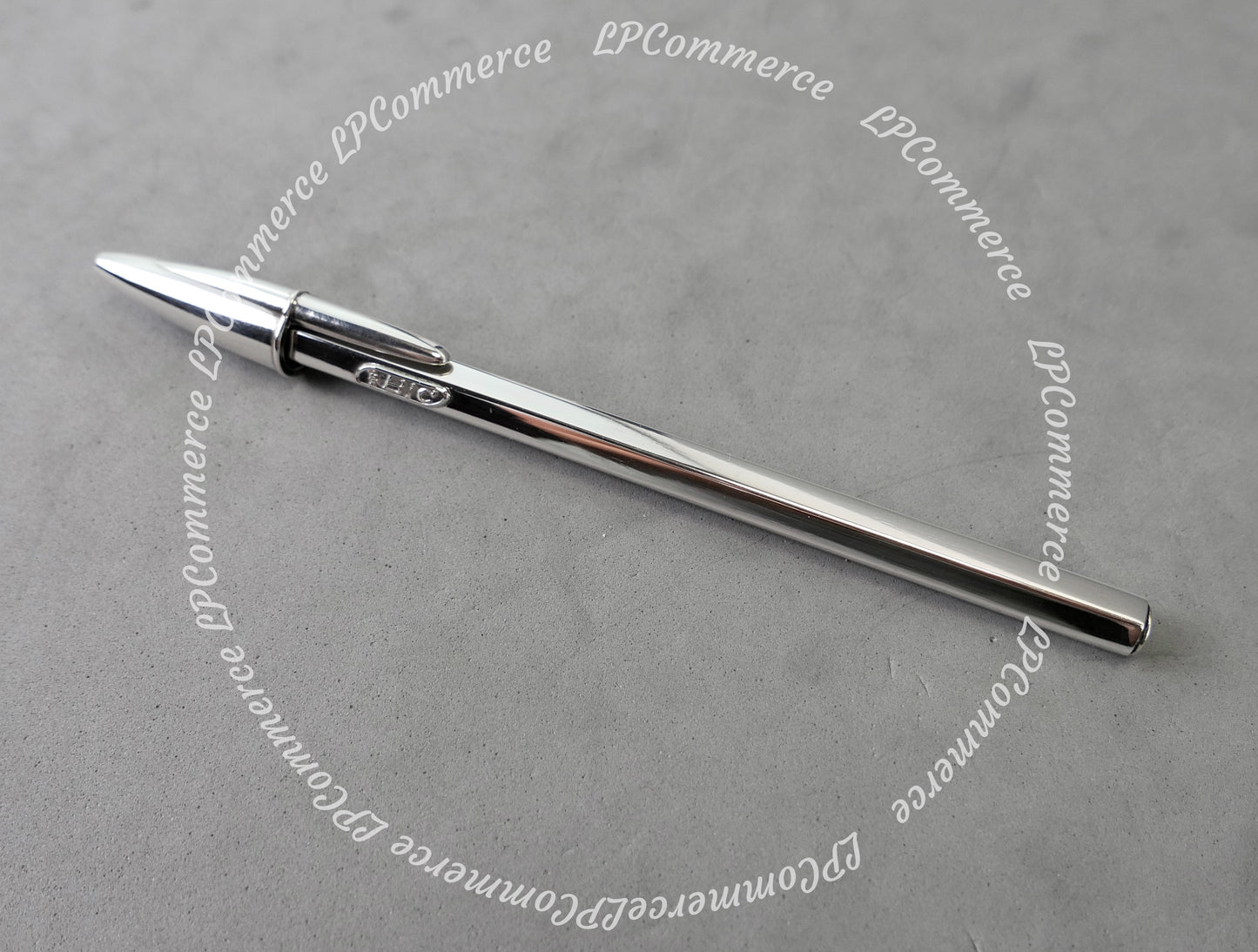 Penna Bic Argento Massiccio 925% Ballpoint silver solid box vintage design