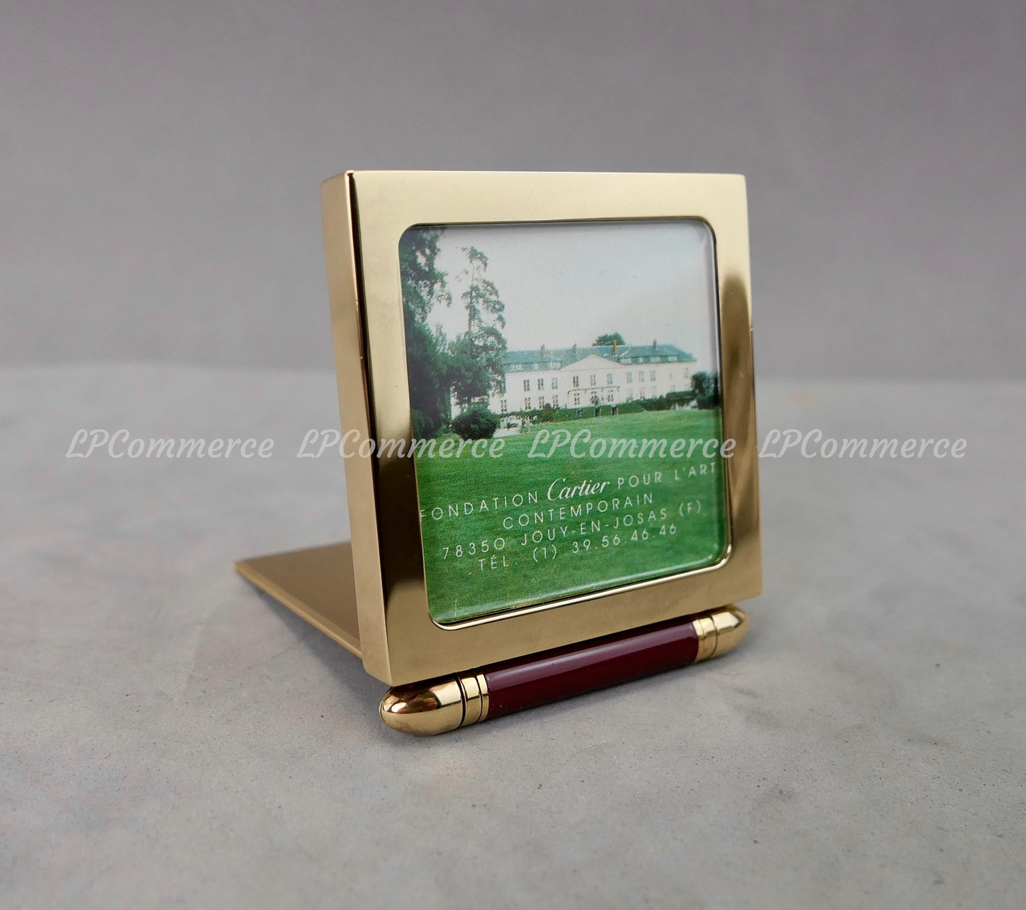 Portafoto Cartier ottone anni 80 cornice foto photo frame astuccio scatola