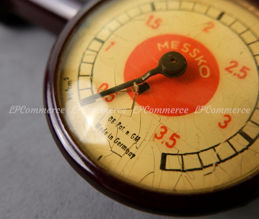 Manometro pressione gomme MESSKO Germany Porsche 356 tire pressure gauge