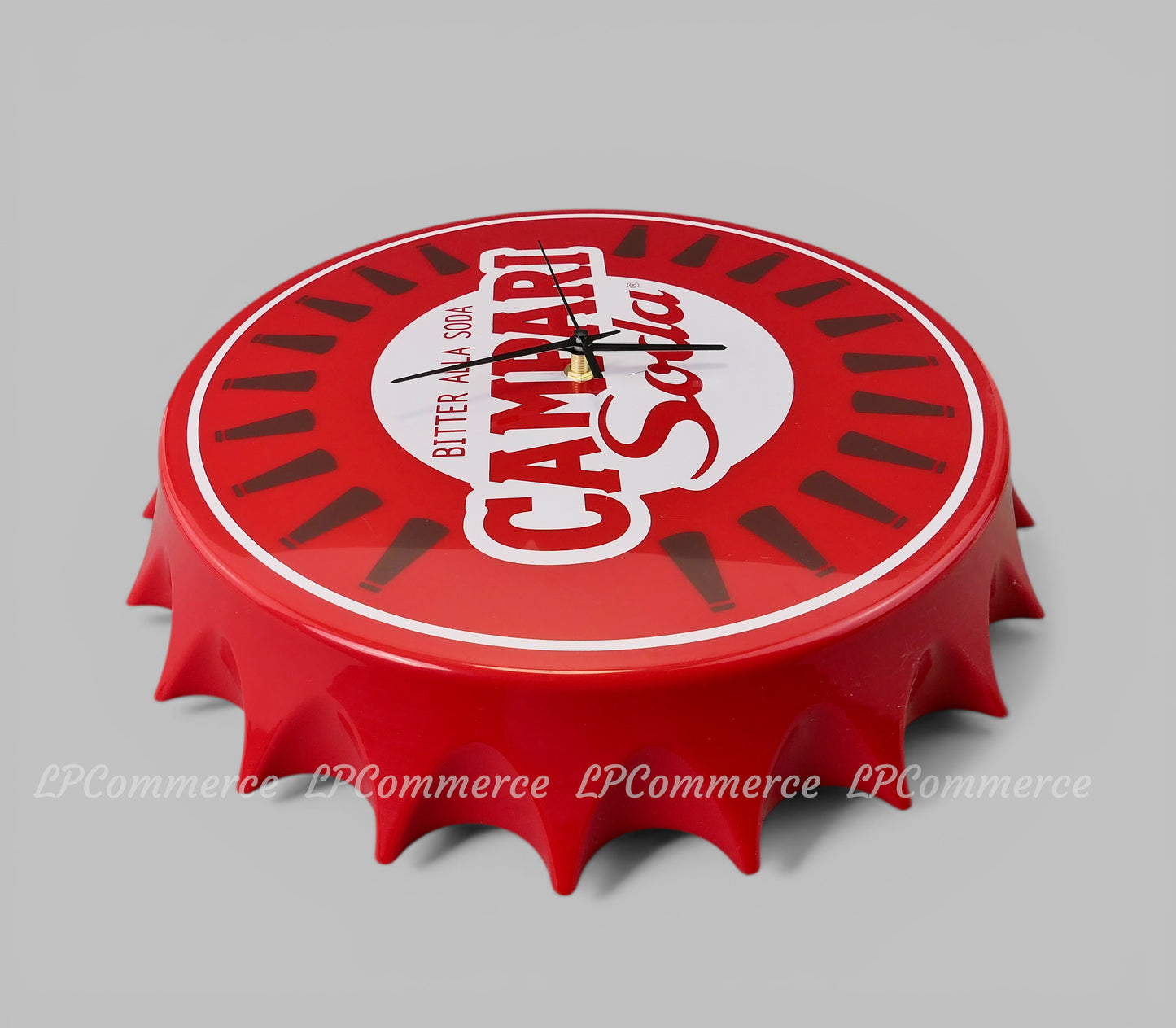 Orologio da parete Campari Soda muro tappo clock pubblicitario design pubblicità