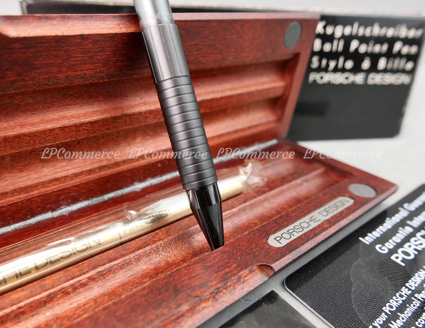 Penna sfera Porsche Design Titanium Ballpoint pen 911 box legno Turbo vintage