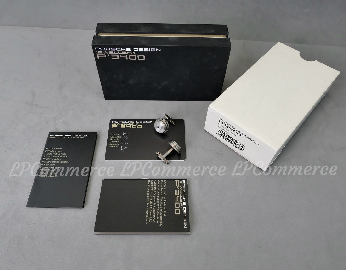 Gemelli Porsche Design P3400 NOS Jewellery Made in Germany Cufflink