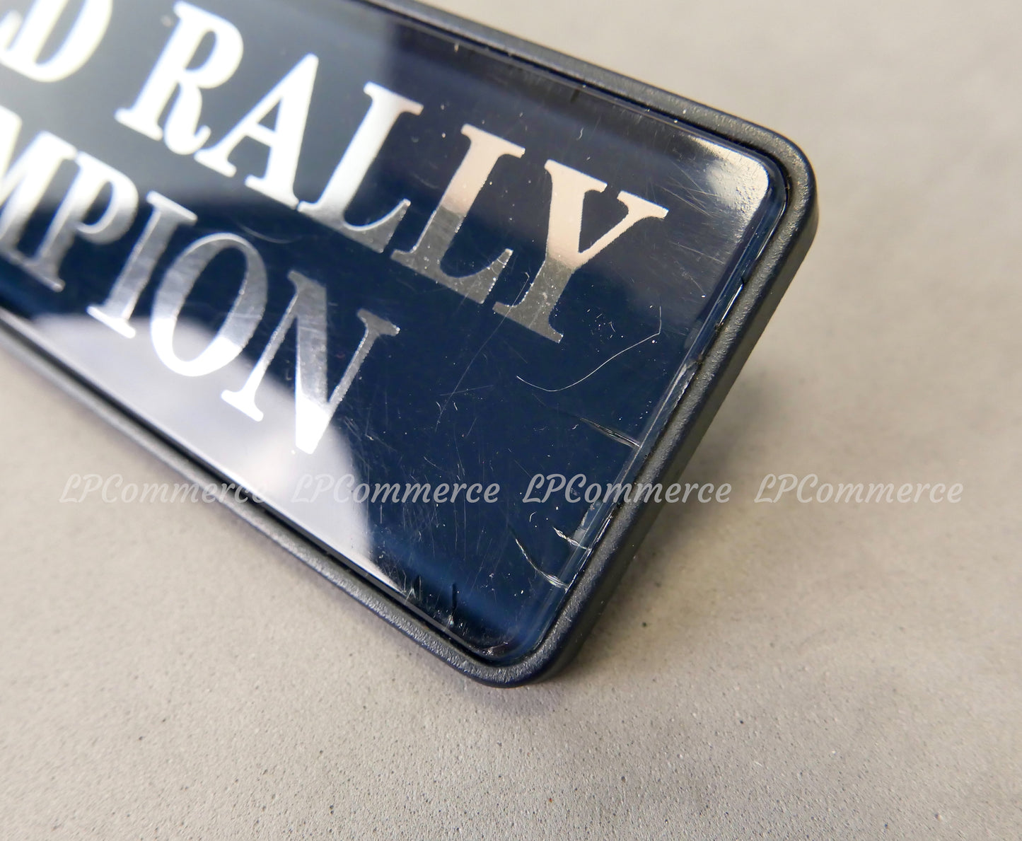 Targhetta Originale Lancia Delta Martini 5 world rally Champion stemma emblema
