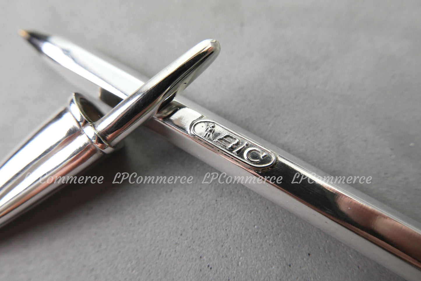 Penna Bic argento massiccio 925% ballpoint silver solid