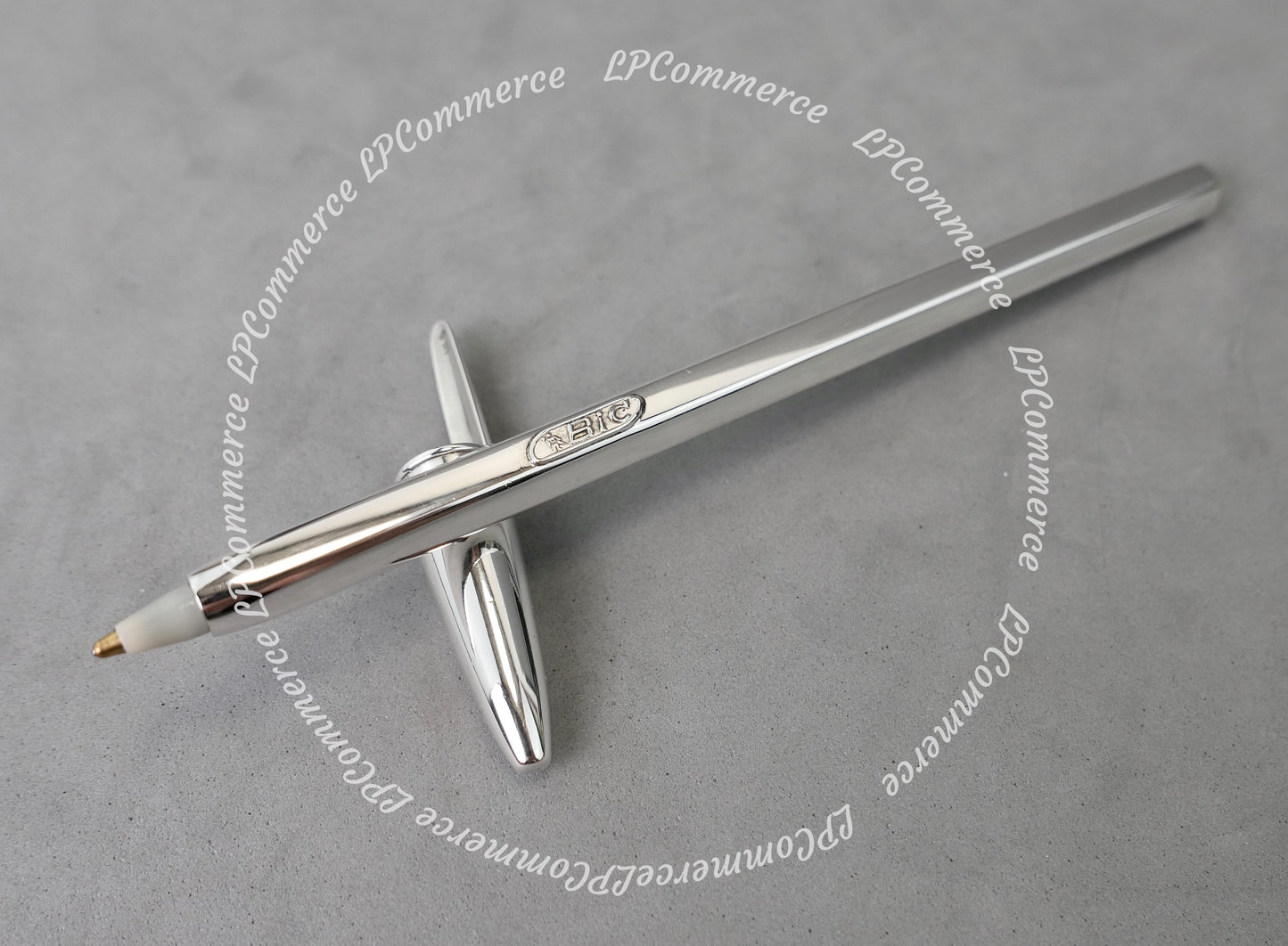 Penna Bic Argento Massiccio 925% Ballpoint silver solid box vintage design