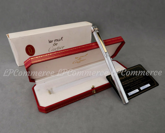 Penna Cartier Santos Argento massiccio 925% NOS silver solid vendome pen