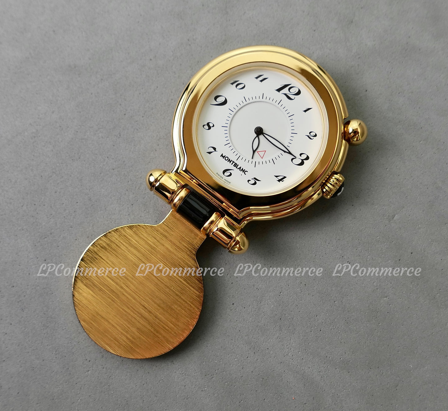 Orologio sveglia Montblanc da tavolo scrivania wake up allarm clock metallo