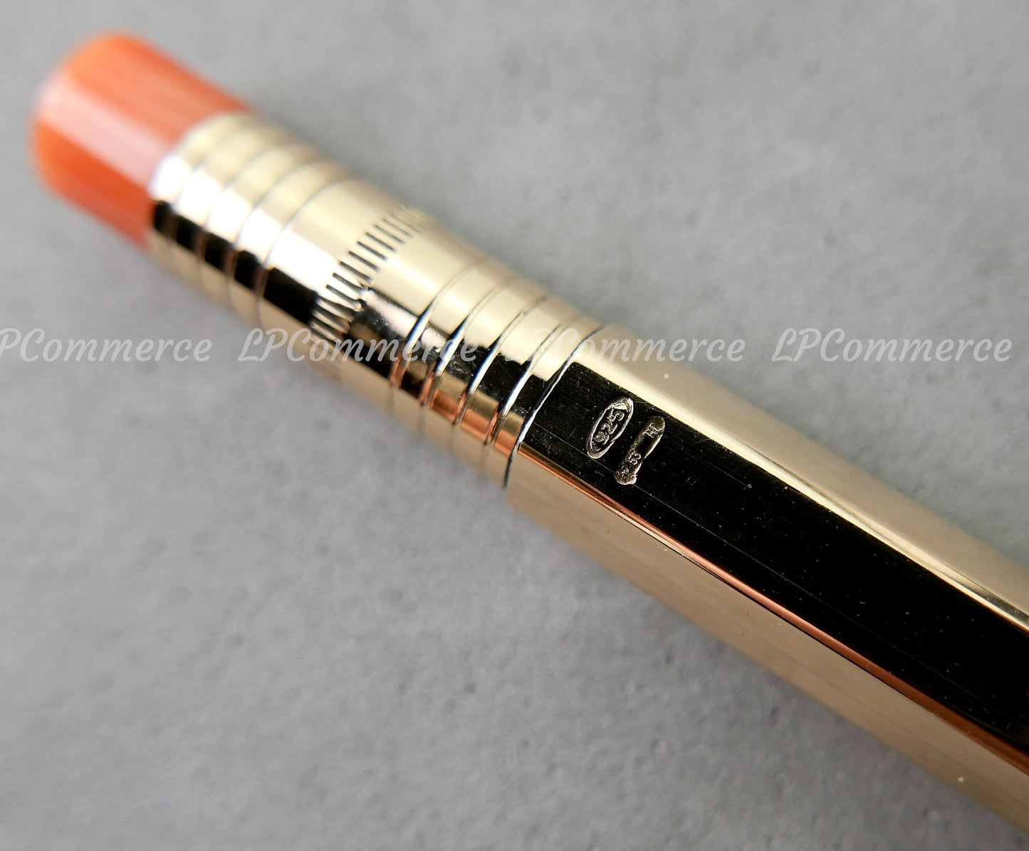 Penna Bulgari Argento massiccio 925 KOSKA matita NOS pen pencil corallo coral