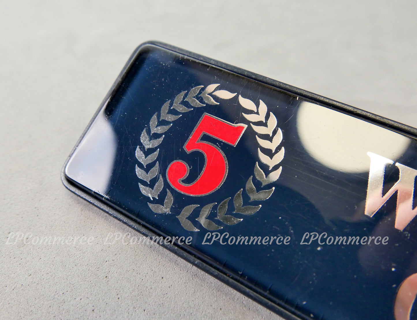 Targhetta Originale Lancia Delta Martini 5 world rally Champion stemma emblema