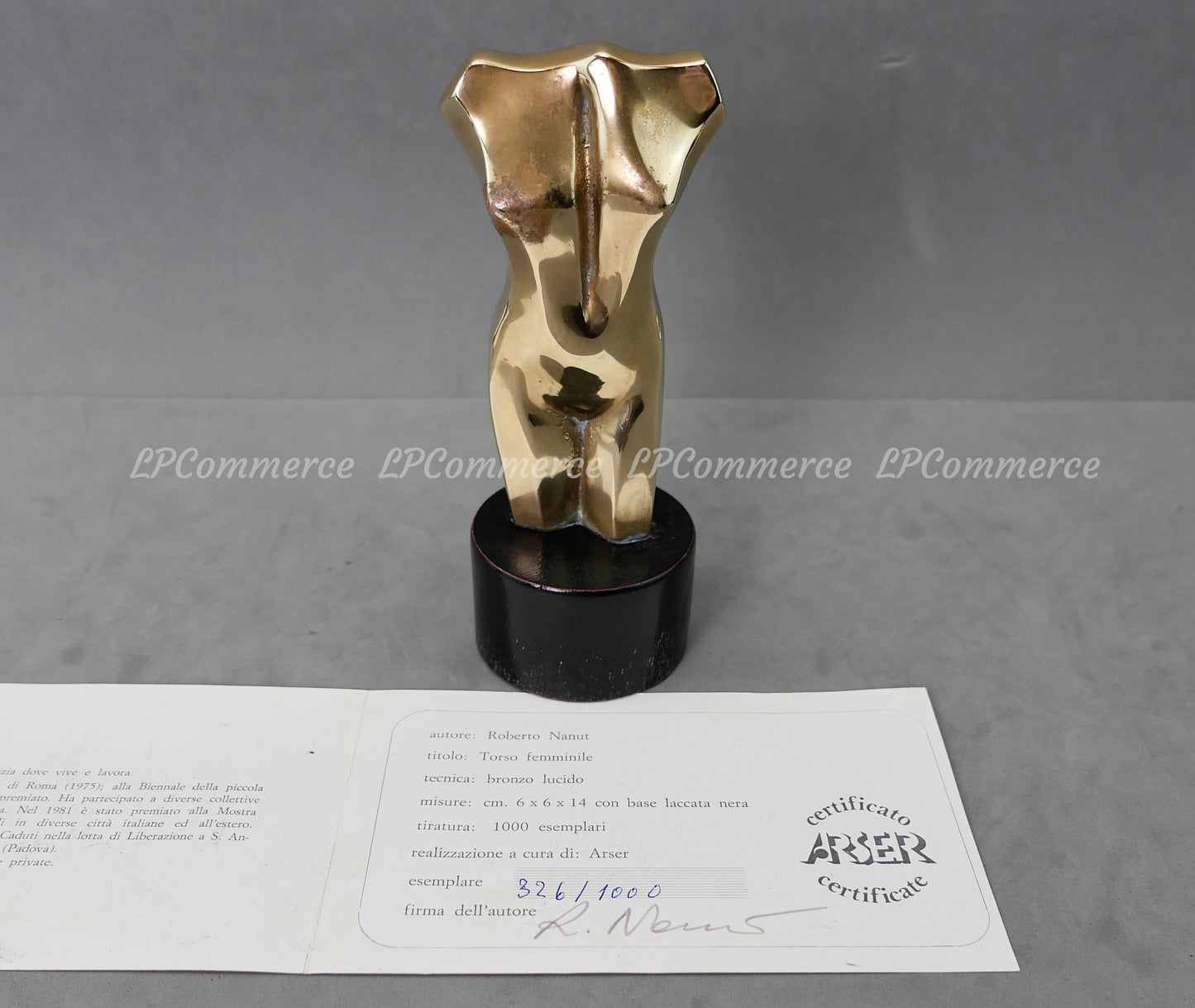N. 2 Scultura Roberto Nanut 1000 esemplari Torso femminile e maschile bronzo
