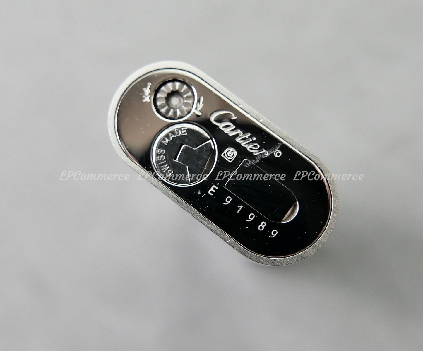 Accendino Cartier lighter cromato cigarette box