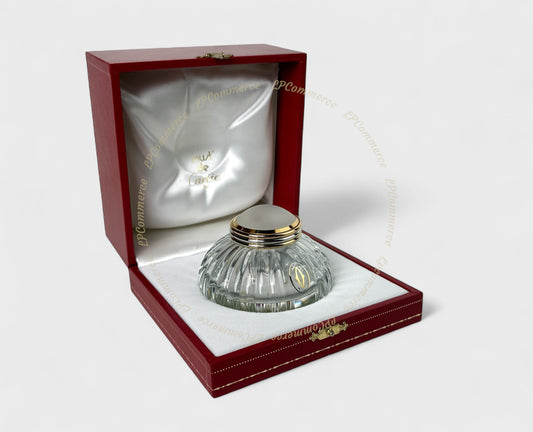 Calamaio Cartier Trinity Santos NOS inchiostro penna stilografica inkwell box