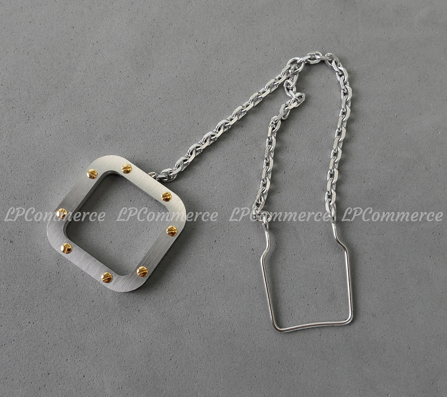 Portachiavi Cartier Santos NOS vintage design fare box garanzia Keychain