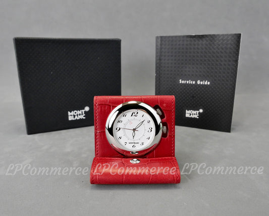 Orologio sveglia Montblanc funzionante travel clock wakes up tavolo table box