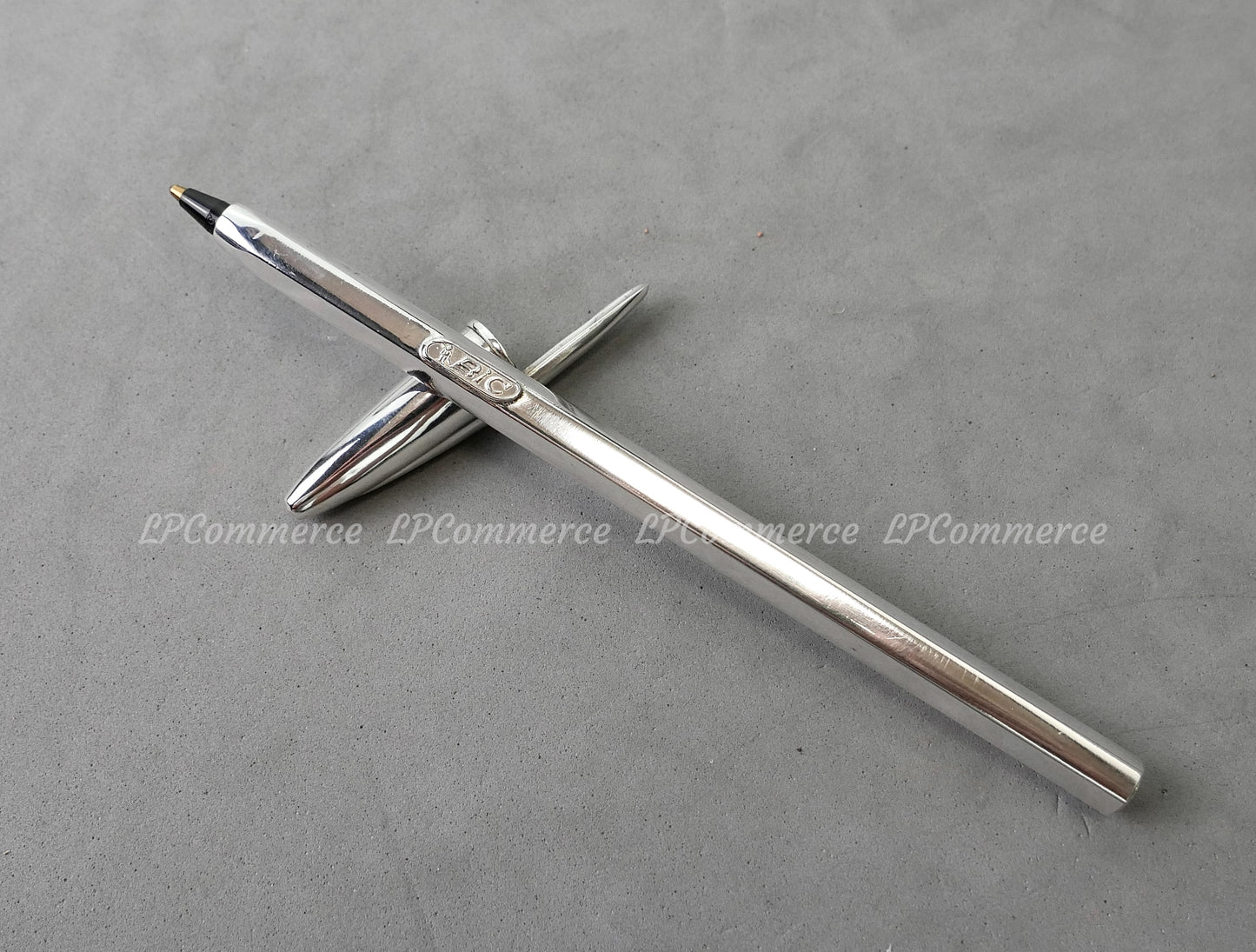 Penna Bic argento massiccio 925% ballpoint silver solid