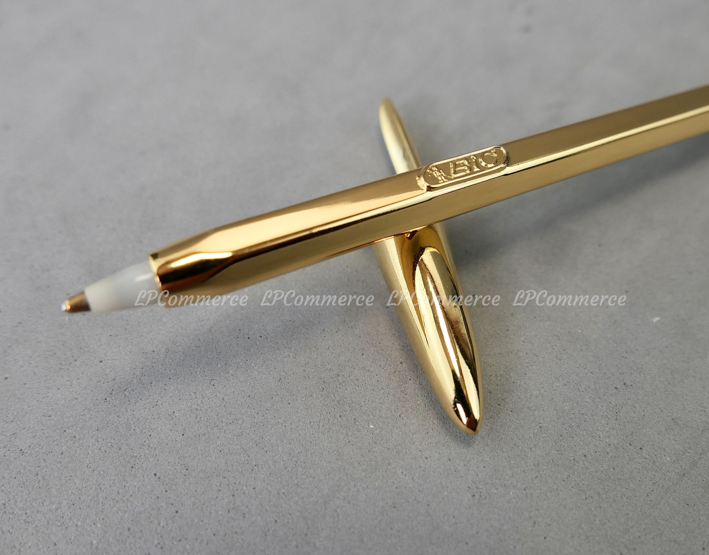 Penna Bic Argento Massiccio 925% GOLD Ballpoint silver solid box vintage design