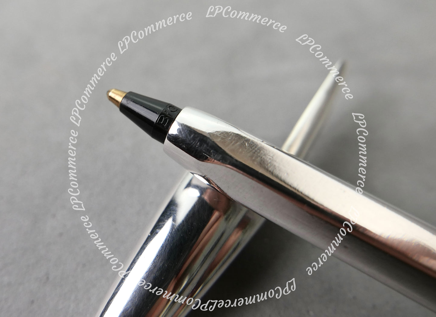 Penna Bic argento massiccio 925% ballpoint silver solid