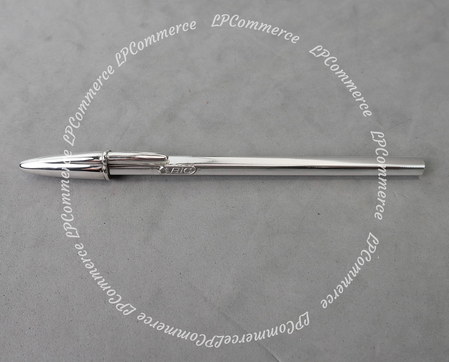 Penna Bic argento massiccio 925% ballpoint silver solid