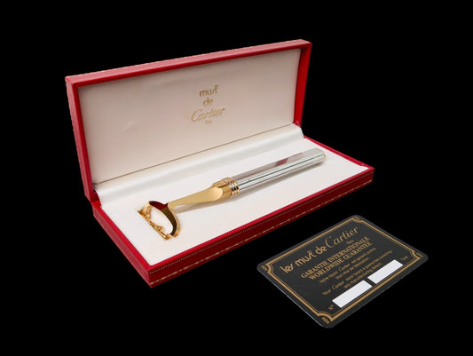 Rasoio da barba Cartier Santos NOS pasha lametta razor box garanzia vintage rare