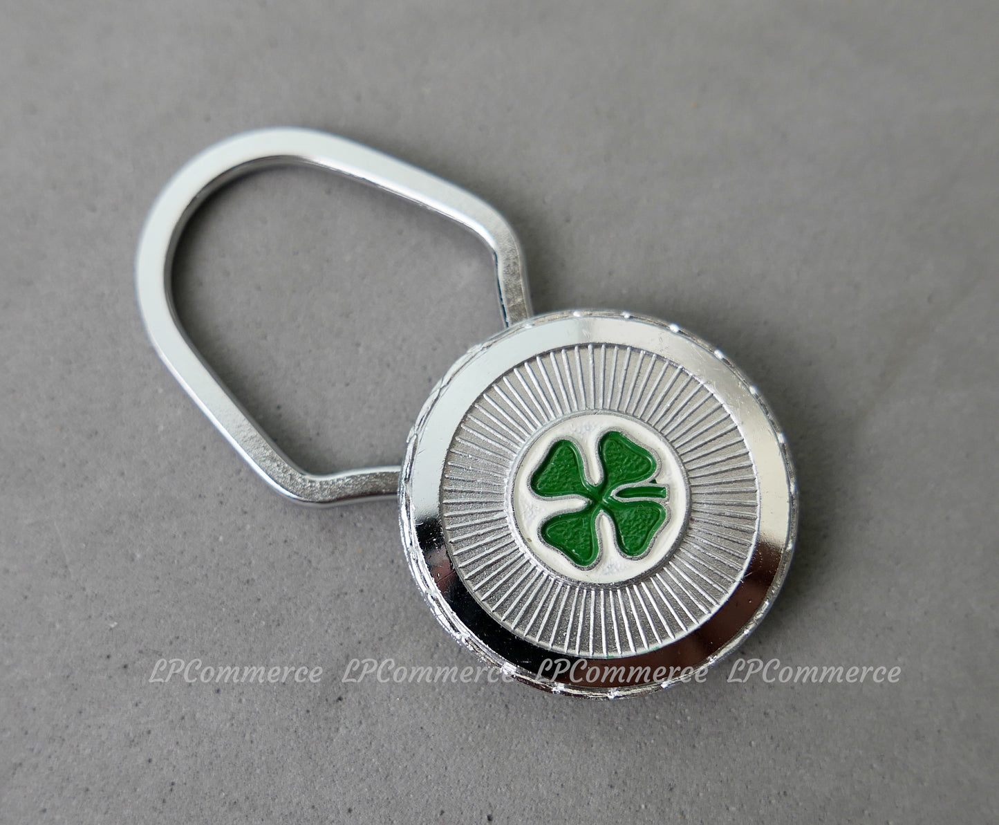 Portachiavi Quadrifoglio Alfa Romeo brevetto Ragni Italy anni 80 keychain