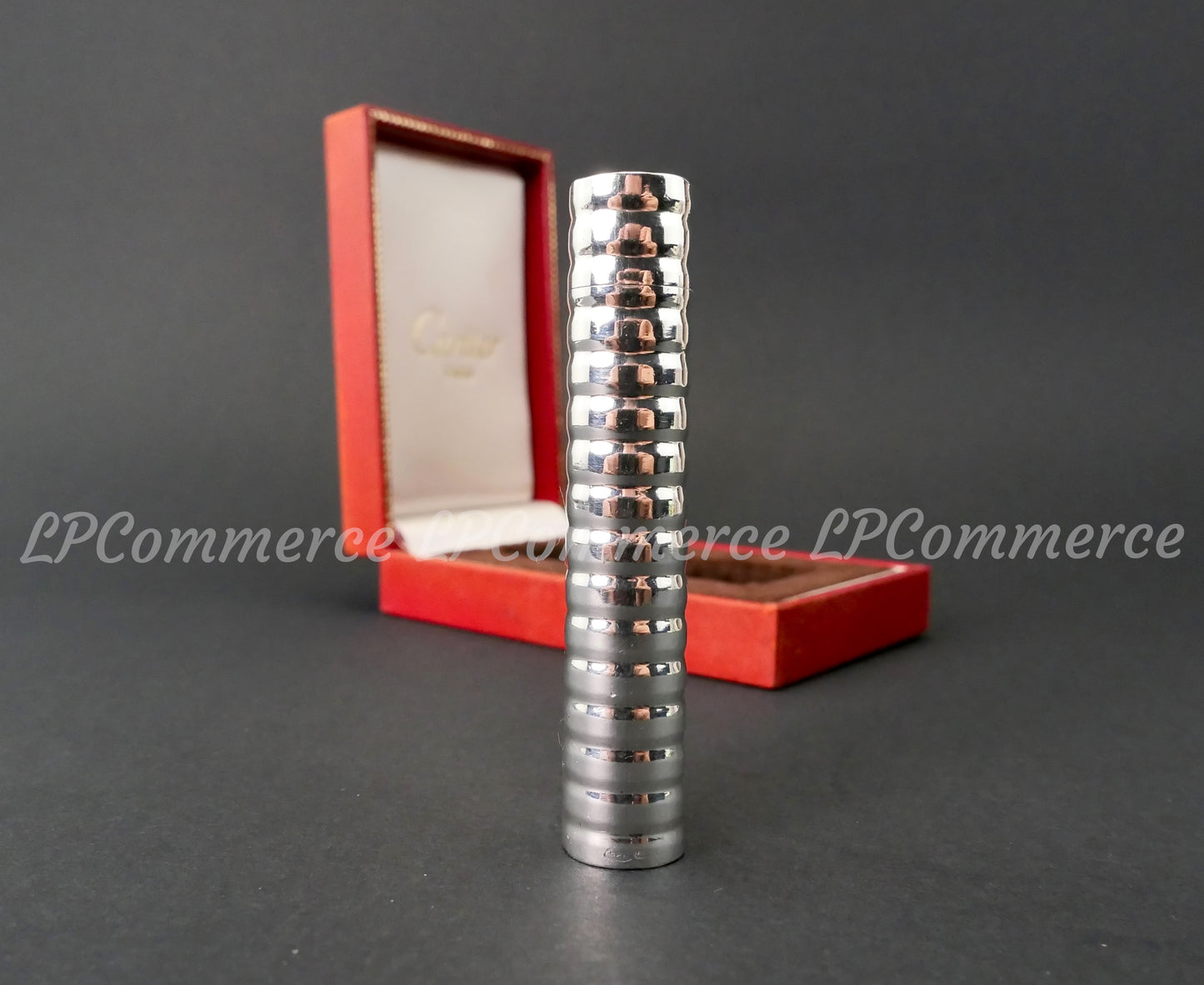 Accendino Cartier guscio Argento massiccio 925% vintage lighter box