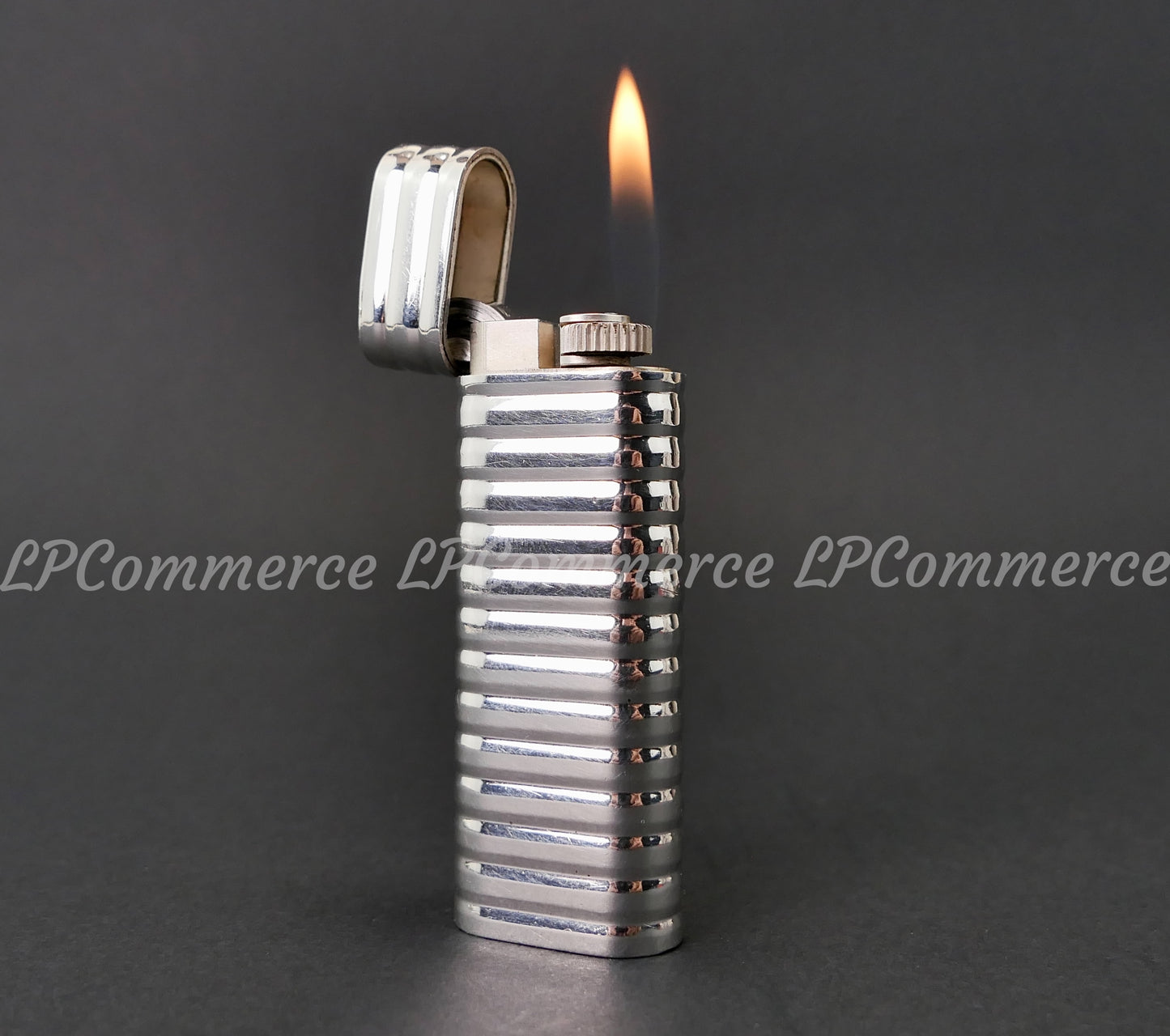 Accendino Cartier guscio Argento massiccio 925% vintage lighter box