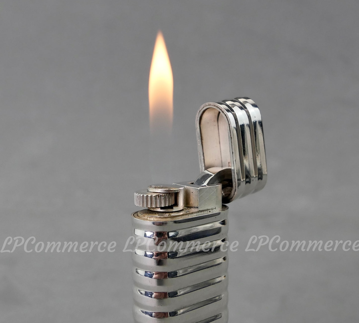 Accendino Cartier guscio Argento massiccio 925% vintage lighter box
