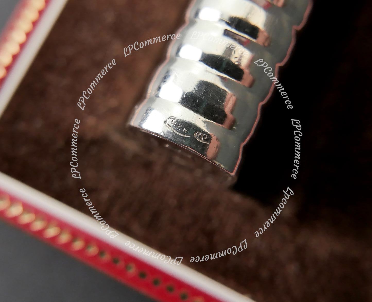 Accendino Cartier guscio Argento massiccio 925% vintage lighter box