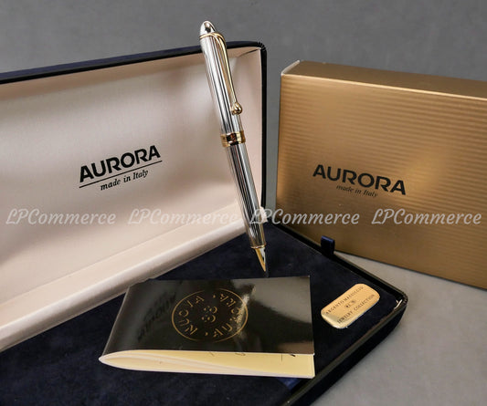 Penna sfera Aurora 88 Argento massiccio 925% NOS Ballpoint silver solid Jewelry