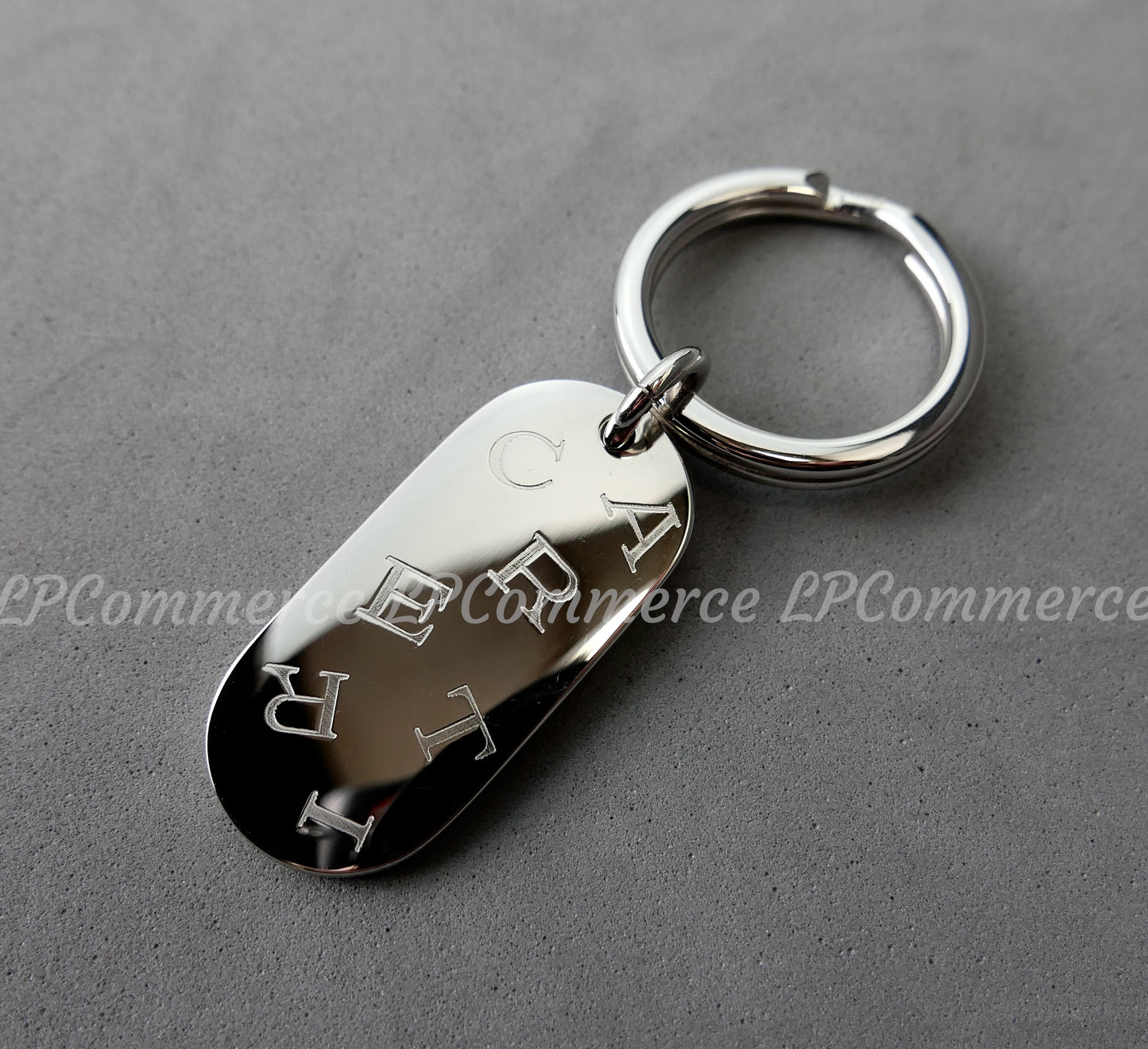 Portachiavi Cartier metallo NOS keyring key chain decorazione lettere box