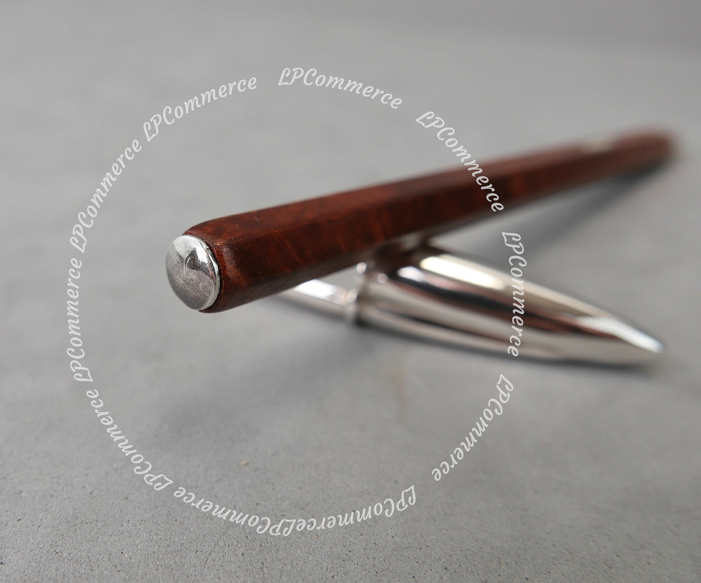 Penna Bic vintage Radica Argento Massiccio 925% Ballpoint silver solid box