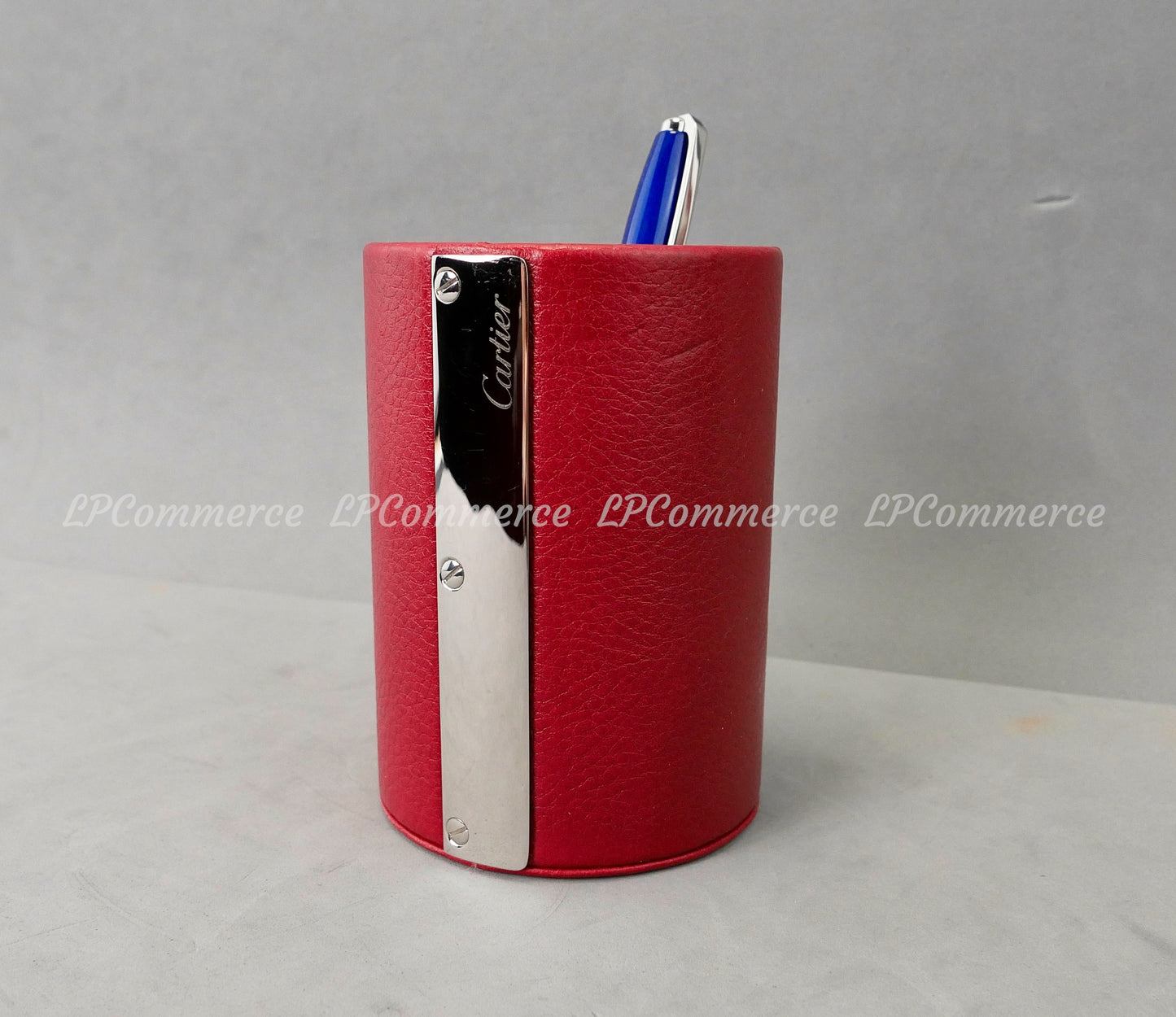 Portapenne Cartier Santos pelle pen holder Office porta penne