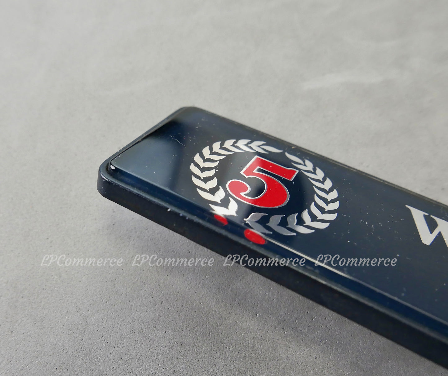 Targhetta Originale Lancia Delta Martini 5 world rally Champion stemma emblema