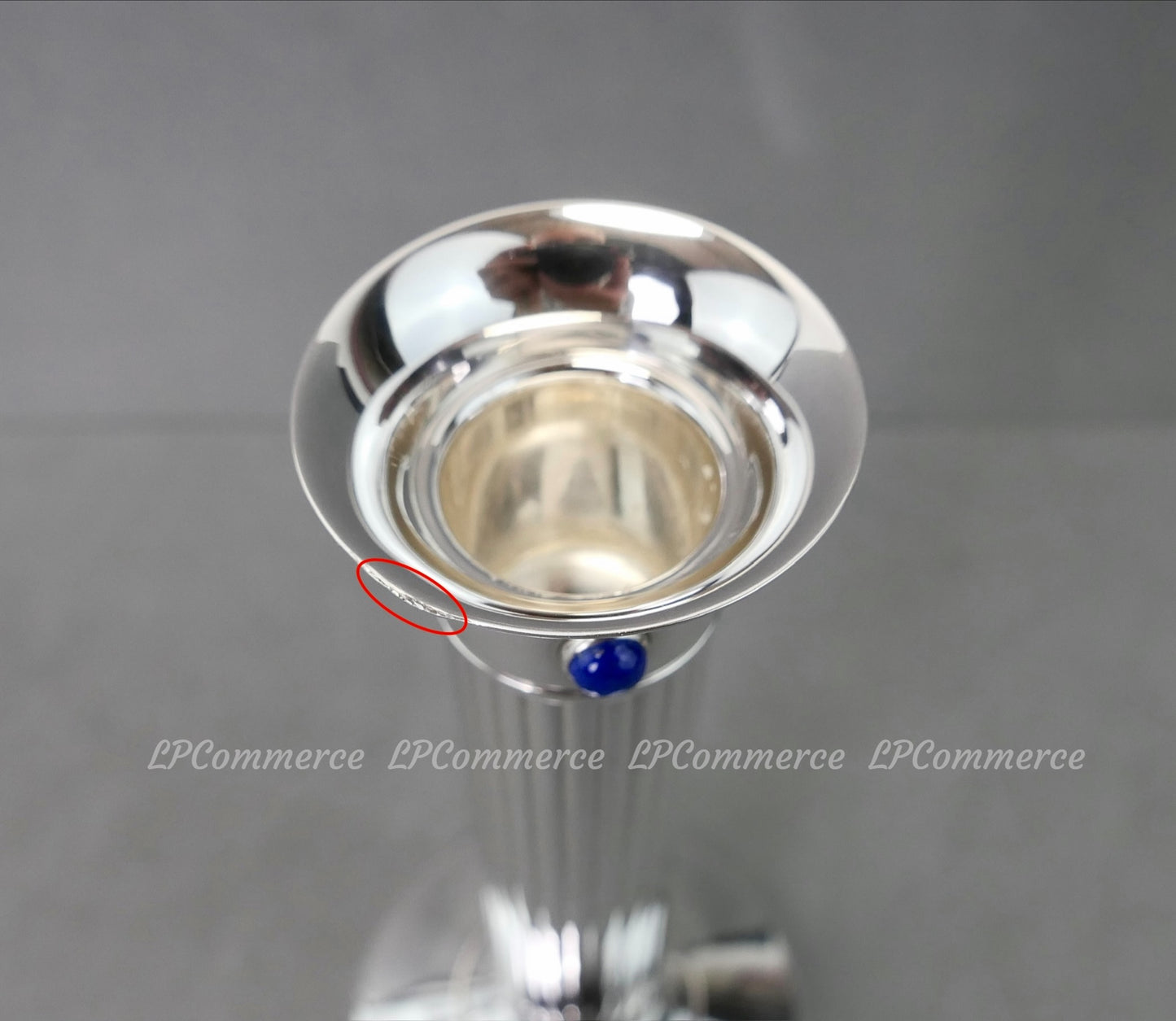 N. 2 candelabro cartier Lapis candle holder candeliere