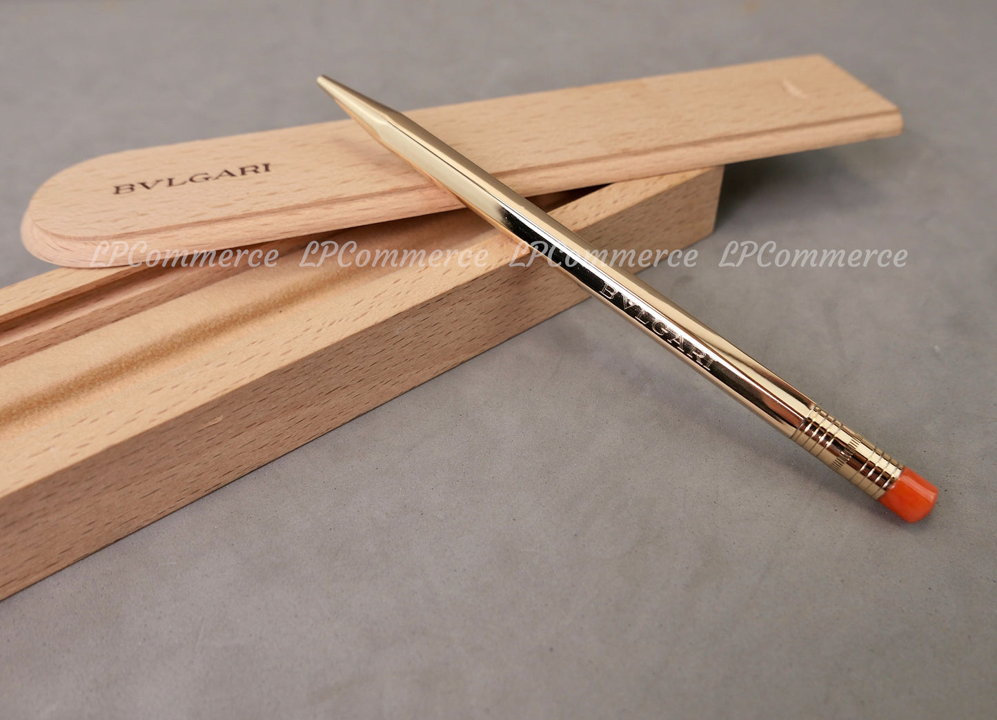 Penna Bulgari Argento massiccio 925 KOSKA matita NOS pen pencil corallo coral