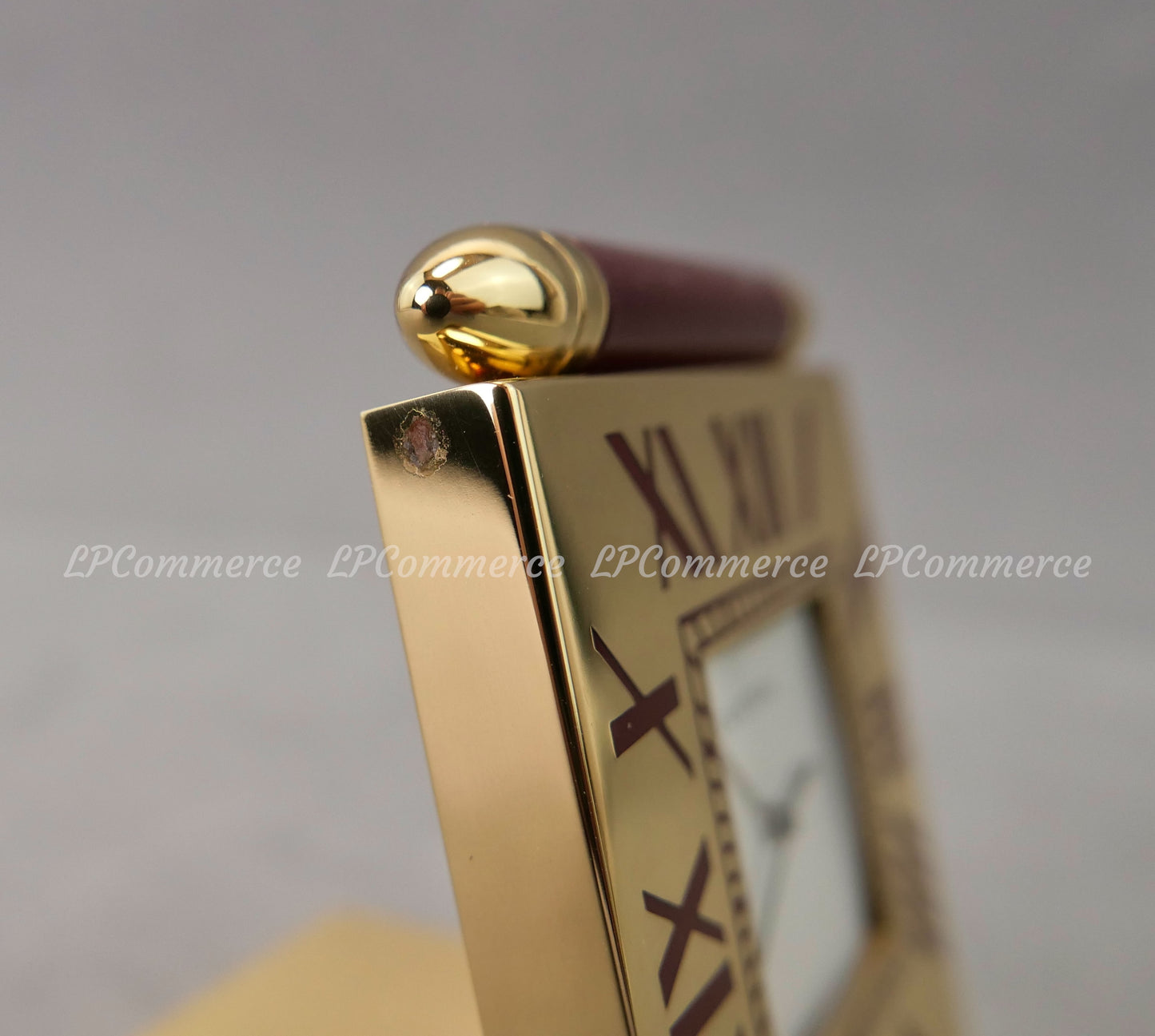 Orologio sveglia Cartier Santos da tavolo funzionante scatola desk clock Watch
