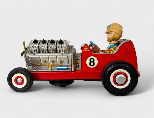 DAIYA Roadster V8 Tin Toy anni 50 Japan Battery FUNZIONANTE car giocattolo box