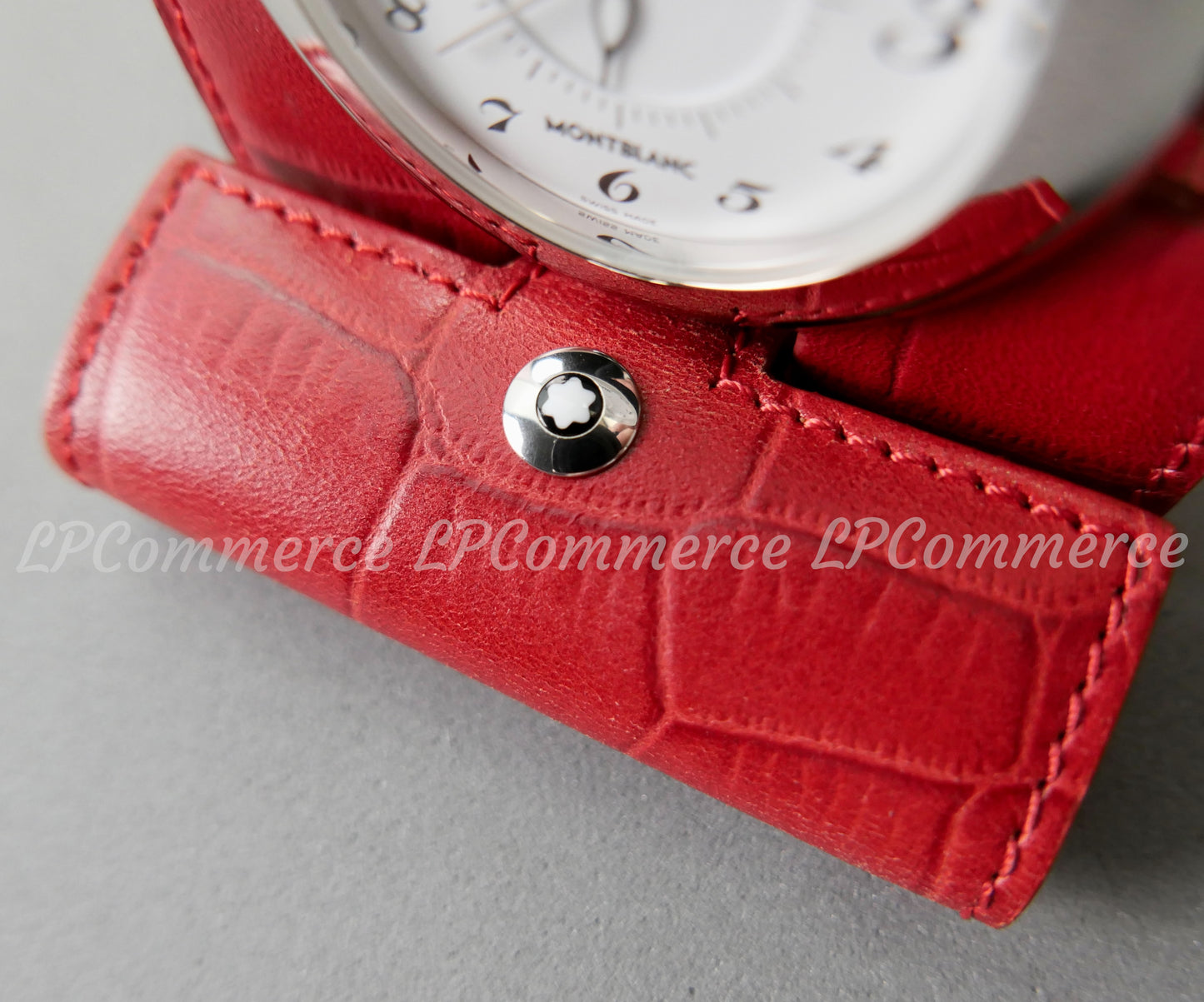 Orologio sveglia Montblanc funzionante travel clock wakes up tavolo table box