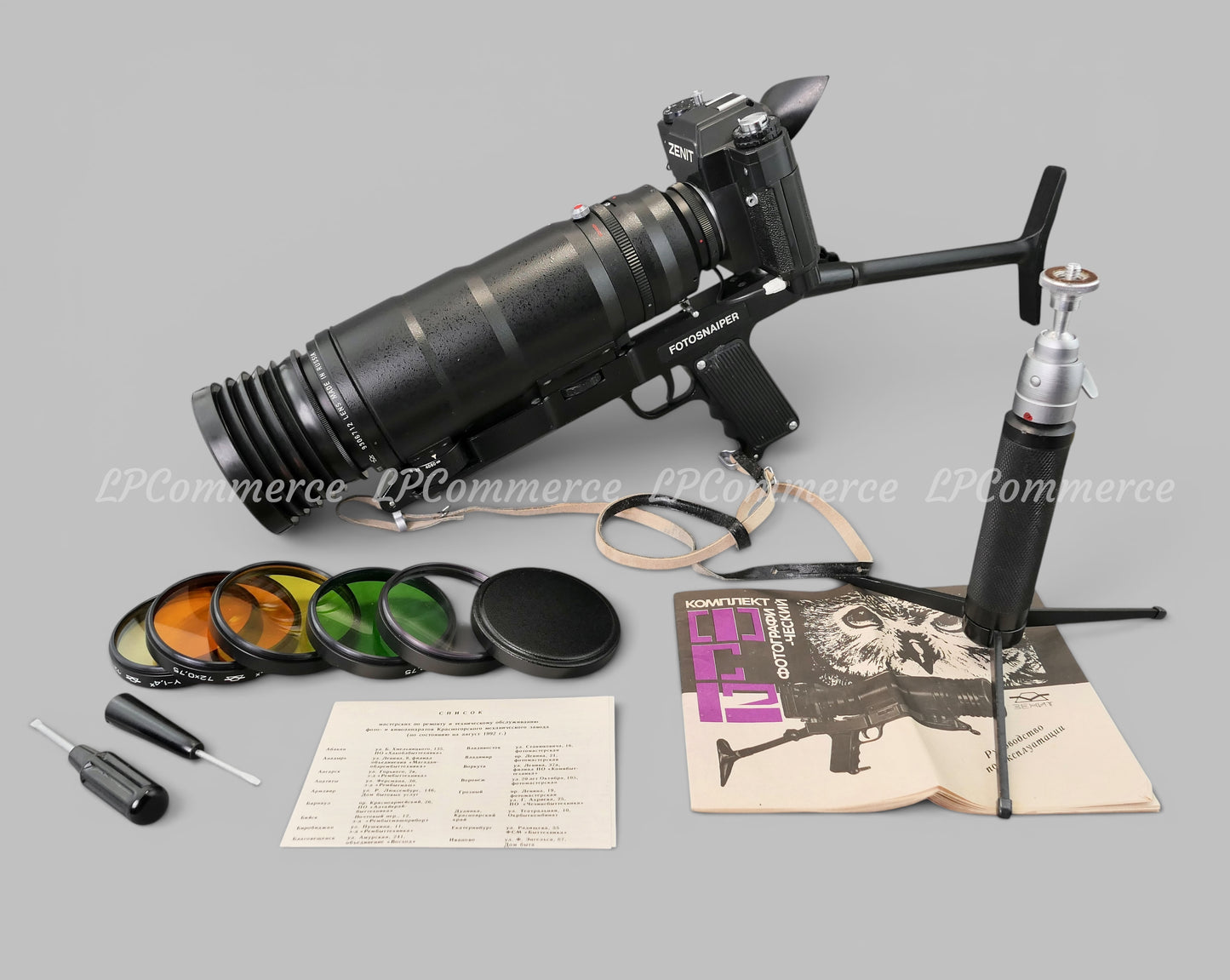 Fotosnaiper Zenit FS 12-2 Fotofucile borsa macchina fotografica obiettivo 300