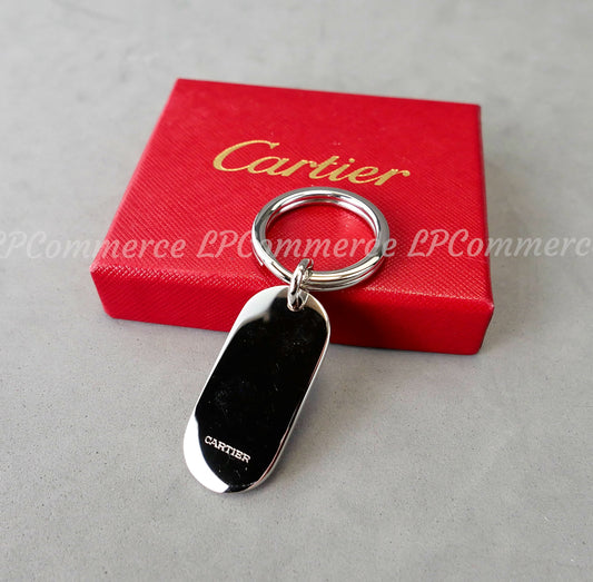 Portachiavi Cartier metallo NOS keyring key chain decorazione lettere box