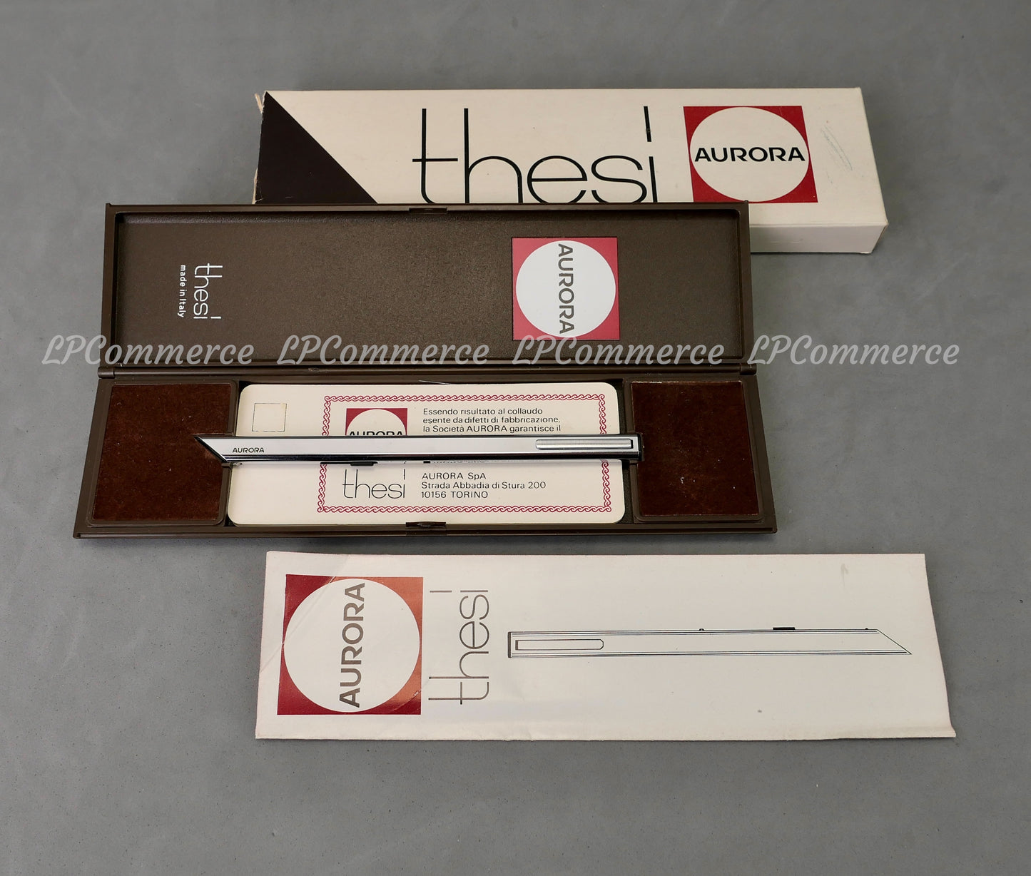 Penna Aurora Thesi design Ballpoint pen design Zanuso NOS vintage box