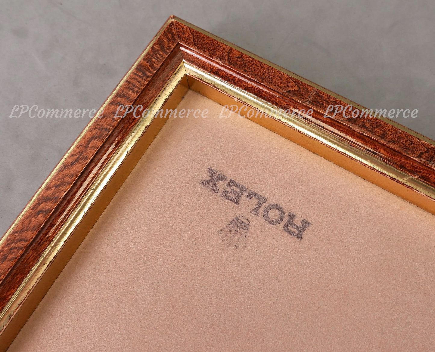 Vassoio orologi Rolex plateau presentazione espositore Ref. 435 legno anni 90