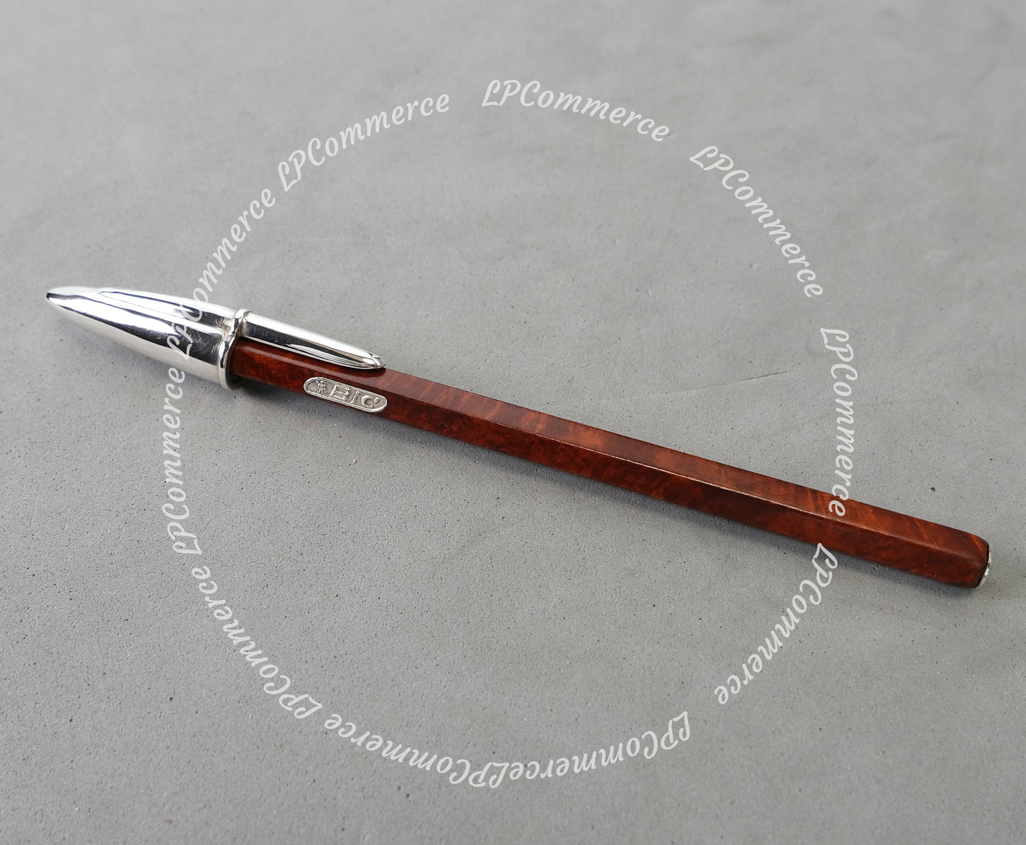 Penna Bic vintage Radica Argento Massiccio 925% Ballpoint silver solid box
