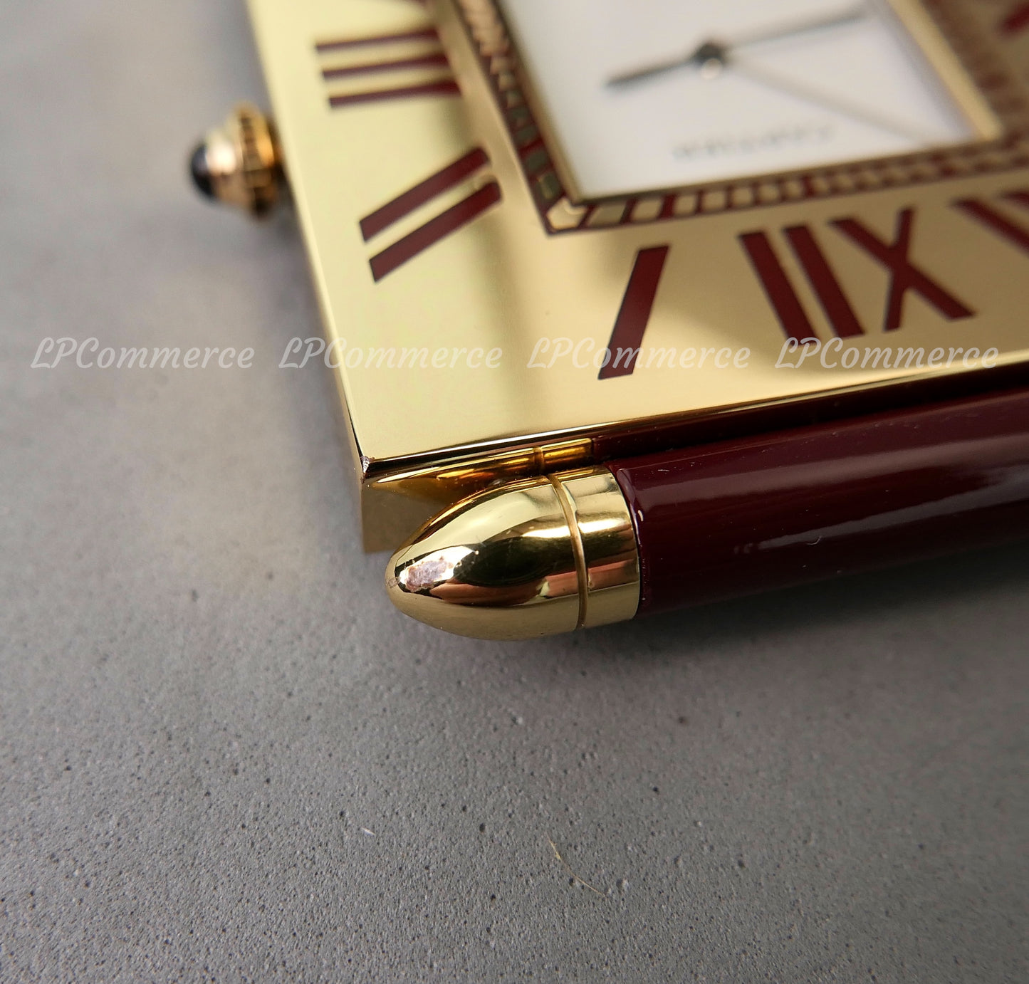 Orologio sveglia Cartier Santos da tavolo funzionante scatola desk clock Watch